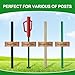 FOREHOGAR Fence Post Driver with Handle,12LB Hand Post Pounder,2.7 inches Inner Dia. Pole Rammer, Farm Wire Fencing for T Post, Metal Fence Stake and Sign Posts, Red