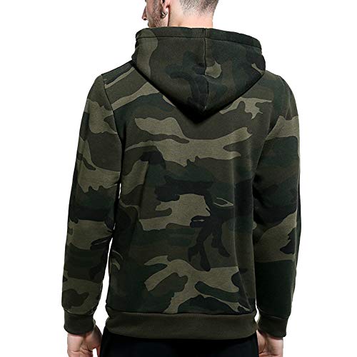 Lbl Men's Camouflage Pullover Hoodies Camo Hooded Sweatshirts Army Green Xl 03 #TOP2