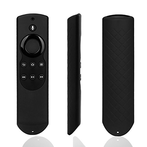 Case Cover for Fire TV or TV Stick Remote,Rukoy Protective Case for 5.9'' Amazon Fire TV or Fire TV Stick Remote with Alexa Voice (Black)