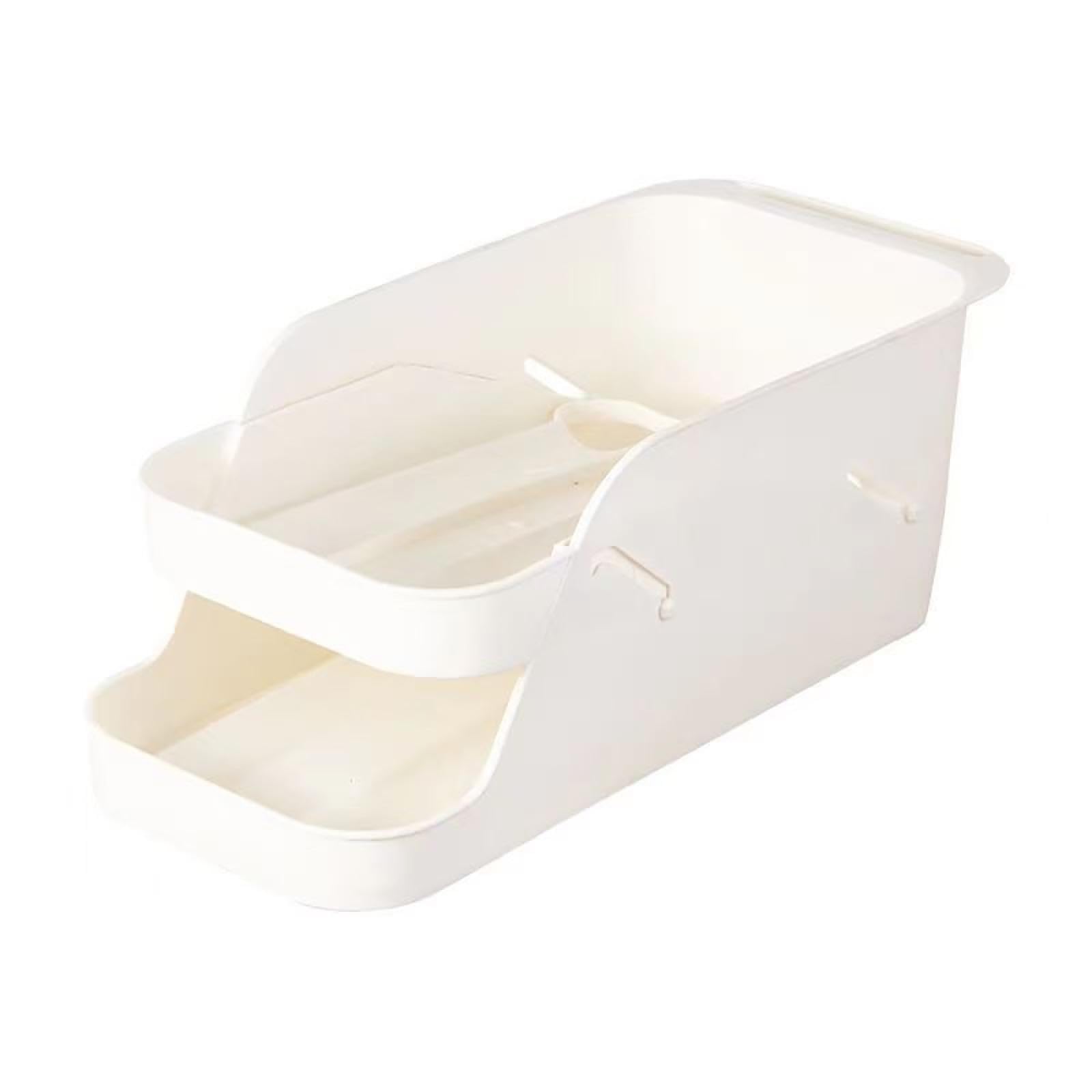 Caja de Almacenamiento de Huevos de Doble Capa,Soporte para Huevos para refrigerador,Almacenamiento de Huevos para encimera,Organizador de Huevos,Dispensador de Huevos para refrigerador