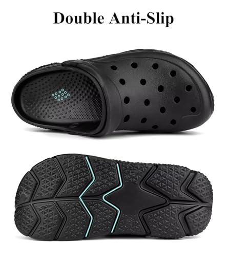 Mens Womens Garden Clogs Shoes with Arch Support, Unisex Adult Classic Slip On Slides Sandals Outdoor Beach Pool Slipper3