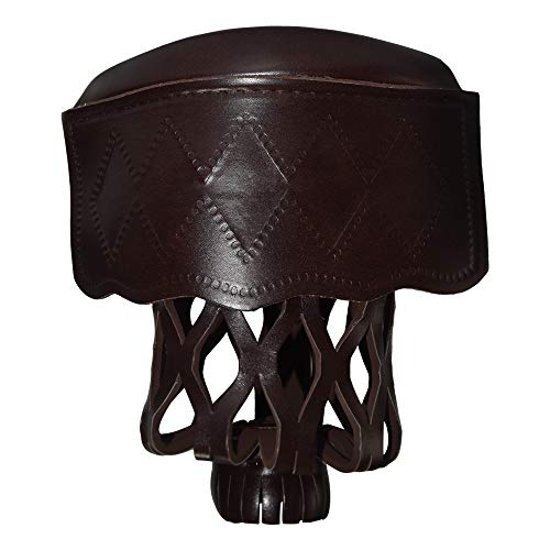 East Eagle PU Leather Pool Table Billiard Table Pockets Diamond Pattern Shield Set Included Screws (Dark Coffee) - Thumbnail 4