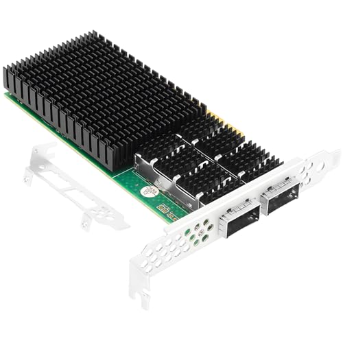 Image of Vogzone 100GbE SmartNIC Card for Mellanox MCX623106AN-CDAT, PCIe 4.0 x16 100Gb Ethernet NIC with Mellanox ConnectX‑6 Dx EN Chipset, Dual QSFP56 Network Card Support RDMA