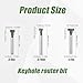 3pcs Keyhole Router Bits Set, 1/4 Inch Shank T Slot Cutter Set Router Bits, Blade Diameter 5/16