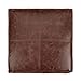 SIMPLIHOME Sheffield Square Pouf - 18 inch Wide Genuine Leather Ottoman in Brown, Boho-Style Footrest, Extra Seating, or Accent Piece for Living Room or Bedroom, Assembled