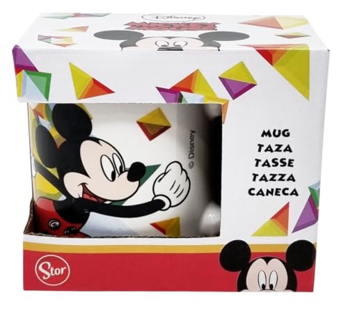 Disney Taza Mickey Mouse Mickey Mug de cerámica para desayuno merienda 24 cl