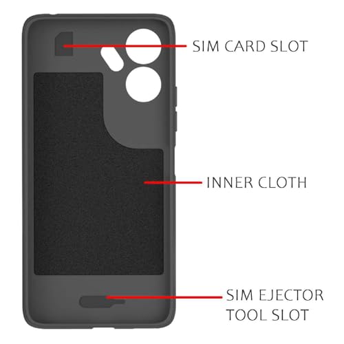 Image of Shockproof Case for Mi Redmi 13C 4G / Poco C65 4G | Full Camera Protection | TPU Flexible Back Cover for Mi Redmi 13C 4G / Poco C65 4G (Graphite Grey)