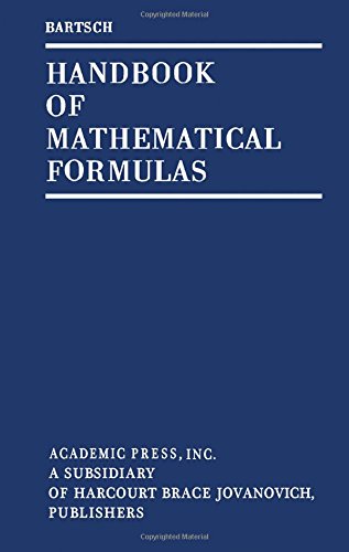 Handbook of Mathematical Formulas