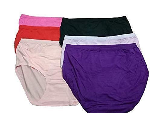 Image of DISOLVE Women Hipster - High Waist Lycra Fabric Full Coverage Panties, Underwear for Girl - Sofr Breathable Solid Period Panties, Pack of 3