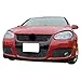 IKON MOTORSPORTS Front Bumper Lip Compatible with 2006-2009 Volkswagen Golf GTI Mk5, Euro Style PU Black