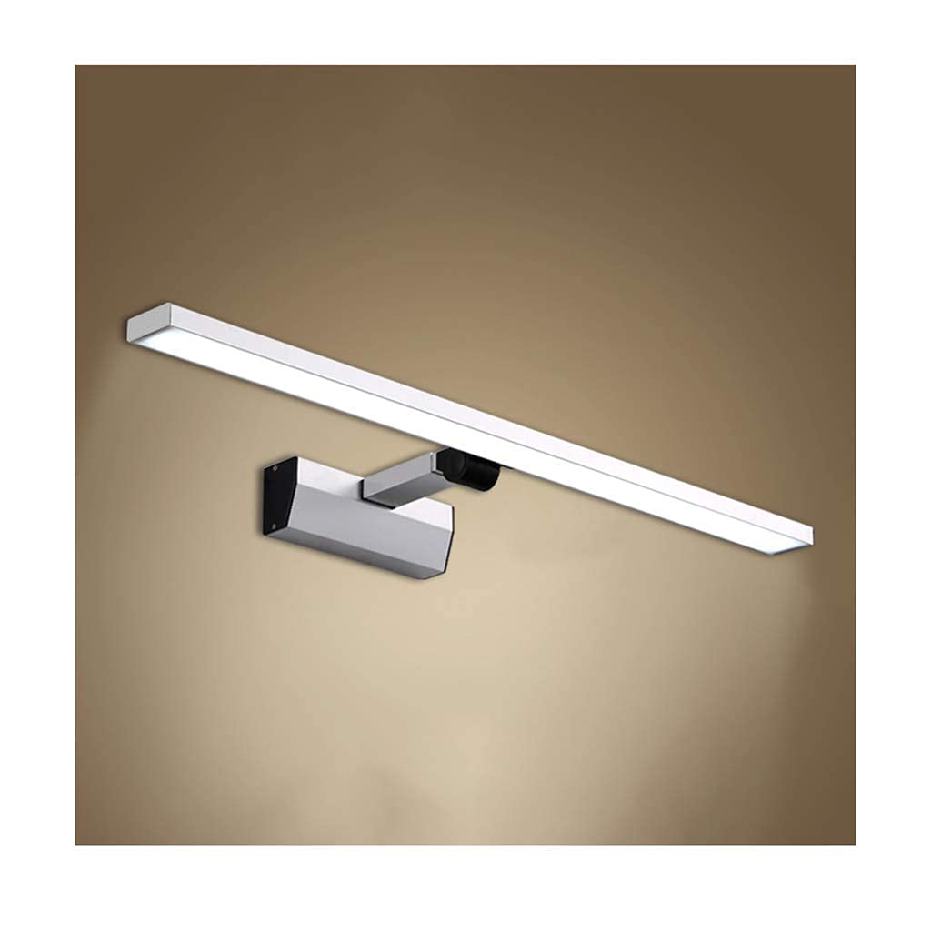 TYUHDUYUR LED Mirror Headlights Adjustable Bathroom Toilet Makeup Mirror Cabinet Wall Light (Color : Warm light-60cm-15w) (Color : Warm Light 60cm 15w)