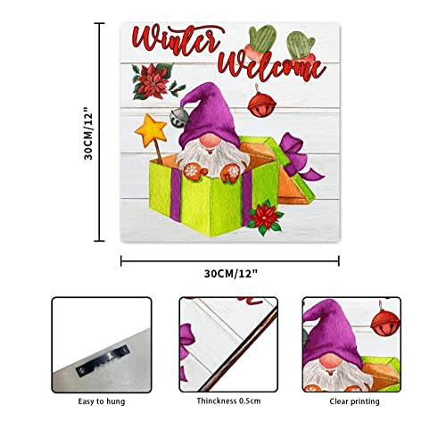 Panneau en bois Welcome pour décorer un mur vide sans effort à Noël 30cm