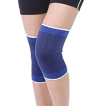 2 Pack Flexible Knee Support Brace Strap Breathable Knee Brace Compression Pad for Men and Women Sports Running