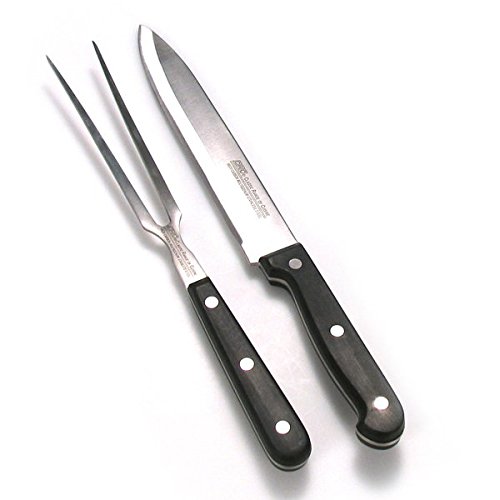 FranquiHOgar Juego de trinchado CONTINENTAL - Cuchillo y tenedor de trinchar de acero