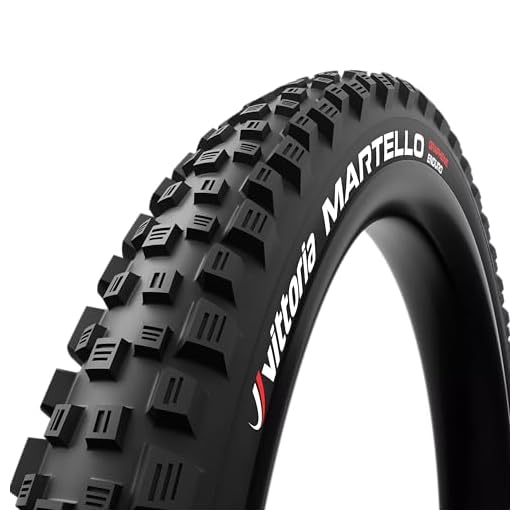 Vittoria Martello Mountain Bike Tires for Mixed Terrain Conditions - Enduro TNT 4C G2.0 MTB Tire - Tubeless Ready (27.5x2.6), Full Black