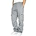 Produktbild Drumm Herren Bermuda Pants Shorts Jogginghose Herren Slim Fit Stretch Outdoor Hose mit Taschen Atmungsaktiv Athletisch Trainingshose Männer Baggy 2023 Lässig Freizeithose(GY2-d,XXL)