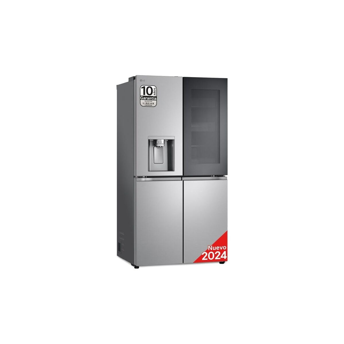 Frigorí­fico americano LG GMG961EVKE Clase E 1.78mX91.4cm No Frost Acero Inoxidable Negro