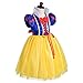 Dressy Daisy Toddler Little Girls' Princess Costume Fancy Dresses Up Halloween Party With Red Ribbon Size 4T