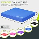 ProsourceFit Exercise Balance Pad – Large Cushioned Non-Slip Foam Mat & Knee Pad for Fitness, Stability Training, Physical Therapy, Yoga 15"x19", Blue - Image 3