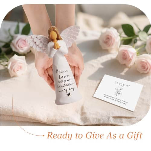 Gift for Loss of Loved One, 6" Handcrafted Memorial Angel Figurine - image 7