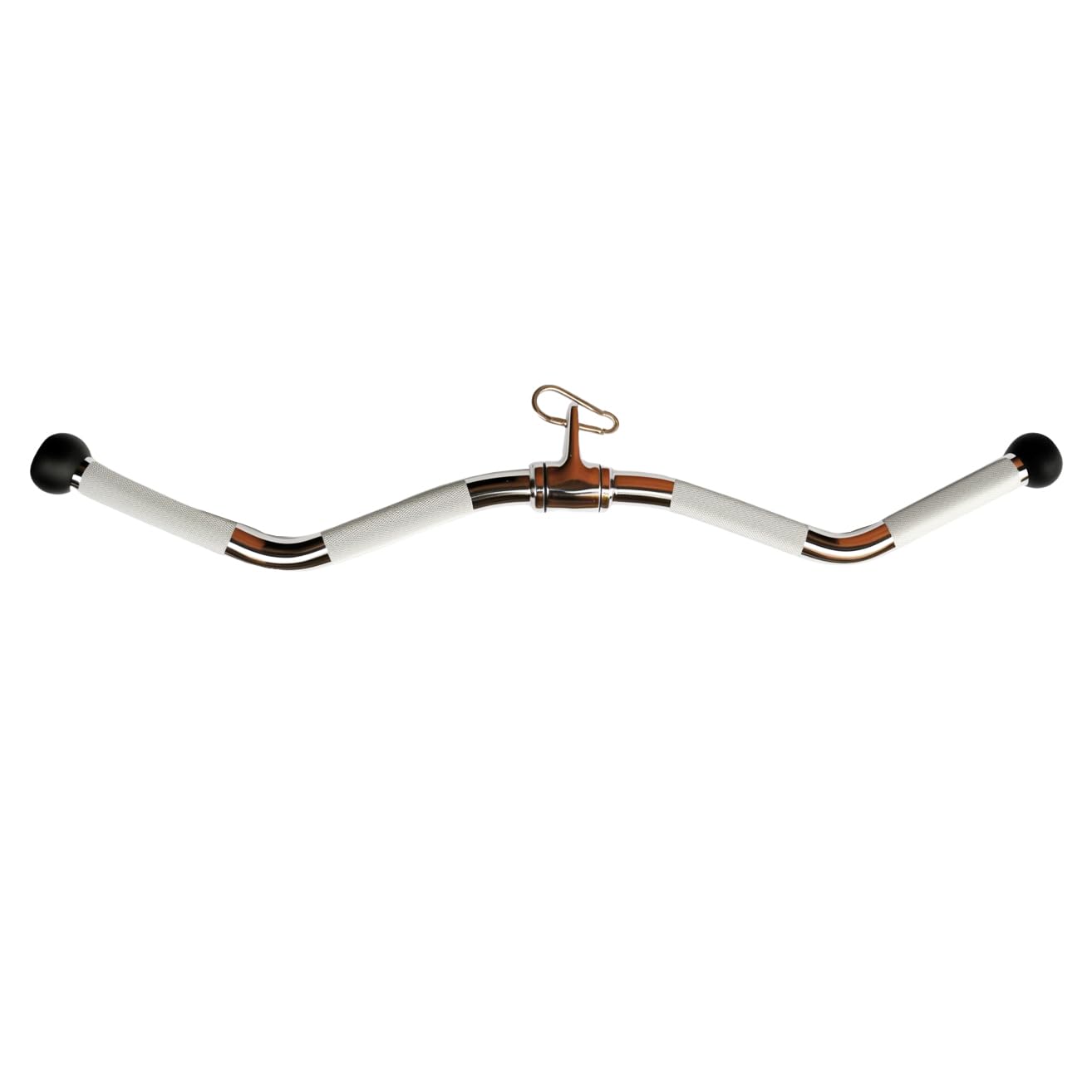 Barre d'haltères multi-exercices pour machines à câble, barre de traction latte, accessoires, barre de presse triceps, barre de traction droite tournante avec poignées rotatives, caoutchouc