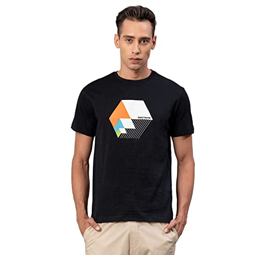 Image of Red Tape Round Neck Men's Cotton T-Shirt | Comfortable & Breathable