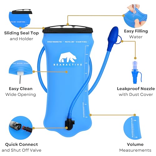 Poche d'hydratation 2L anti fuite et sans odeur pour sac à dos