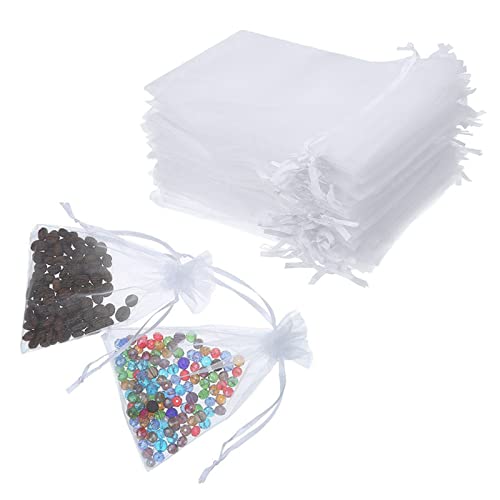Janerowee 100 Stück Organzasäckchen.Ca.10 * 15CM.Gute Qualität Organzabeutel .Wunderschönes und solides Nähen ist pefekt für eine perfekte Verpackung Cover