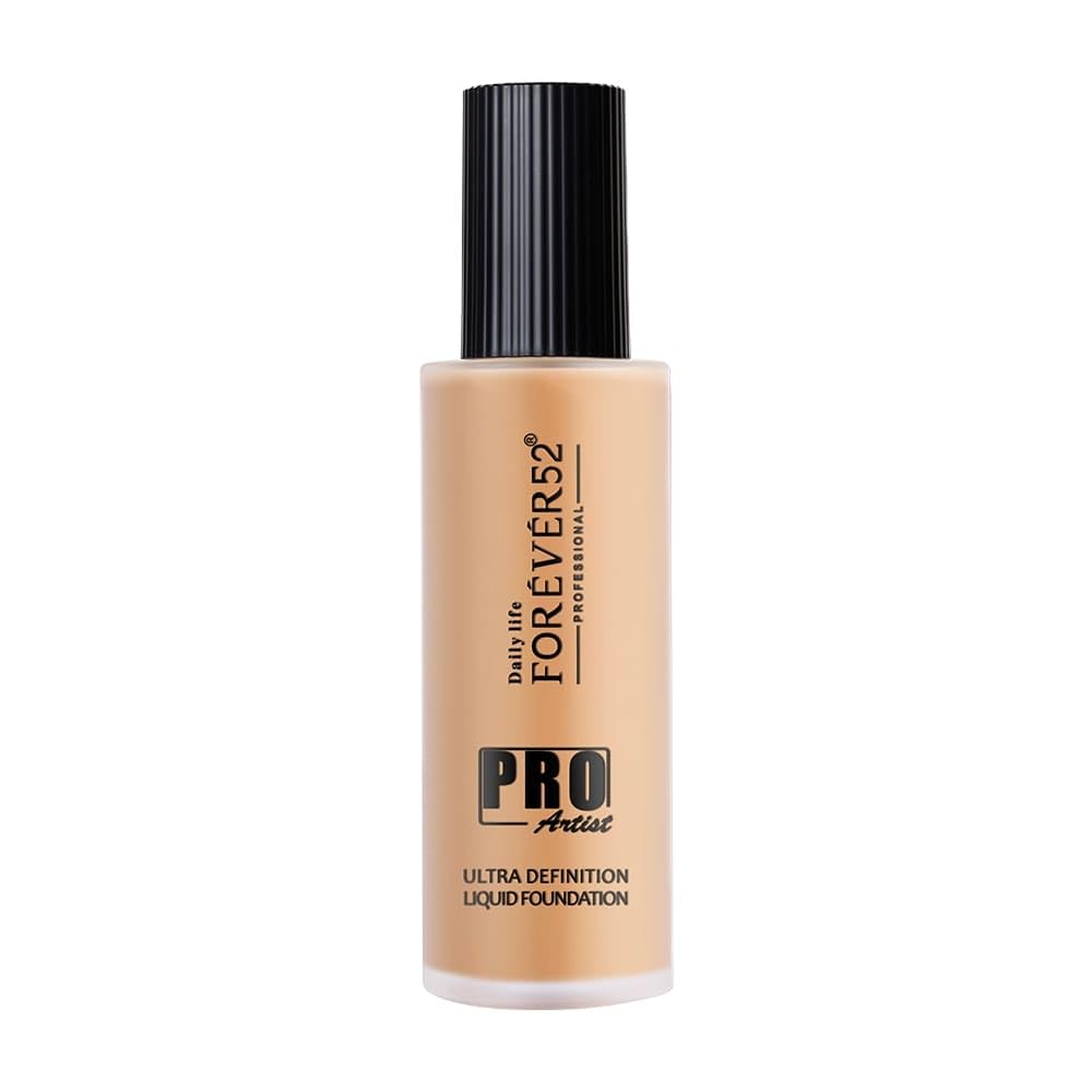 Daily Life Forever52 Pro Artist Ultra Definition Liquid Foundation|High-Pigment, Full Coverage, 24-Hour Wear, Waterproof & Sweatproof, Lightweight Hydrating, Oil-Free Formula – Brownie, 60ml