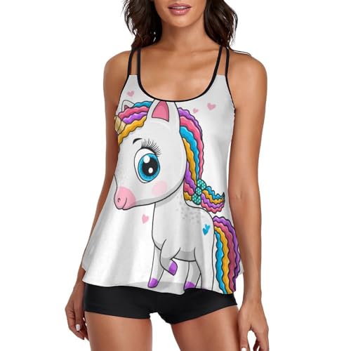 Robe de plage tankini licorne pour des vacances farniente au soleil