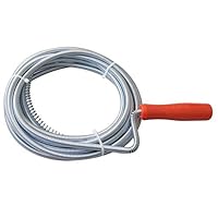 KATSU Rohrreinigungswelle 5m x 9mm Rohrreinigungsspirale Rohrreiniger Abflussspirale für die Reinigung von Küchenspülen und Rohren 318709