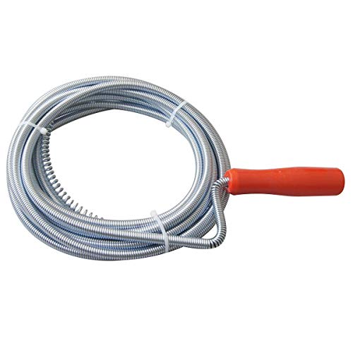 KATSU Cable Desatascador Tuberías 5m x 9mm Limpiador de drenaje Desbloqueador Sinfín Cable de serpiente para Fregadero de Cocina Limpieza de Tuberías 318709