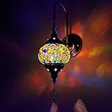 * Brillante cualquier habitación: instale este accesorio fácil de instalar en cualquier área o decoración.El diseño retro de esta lámpara de pared agrega una elegancia, incluyendo dormitorio, sala de estar, comedor, estudio, cocina, pasillo, vestíbulo, habitación para niños y más.