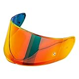 JQF Gear Helmet Visor Shield for SEDICI Strada II and Strada 3 /FF397/FF801Motorcycle Helmets Visor (Chrome Red)