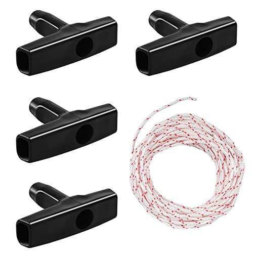 Rope Wrench Set Di 4 Corde Di Strappo Per Avviamento Motori - 4.5mm X 1.3m, Per Honda, Briggs, Kohler 4-8hp Cavo Trazione Avviamento