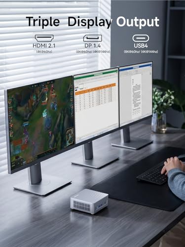 Image of MINISFORUM M1 Lite Mini PC Intel Core Ultra 5 125U(12C /14T, Up to 4.3GHz), 21 TOPS, 16GB DDR5 RAM 512GB SSD Mini Desktop Computer, HDMI2.1 /DP1.4 /USB4 Video Output, 2.5G LAN, 4X USB Ports, WiFi6E,BT5.2