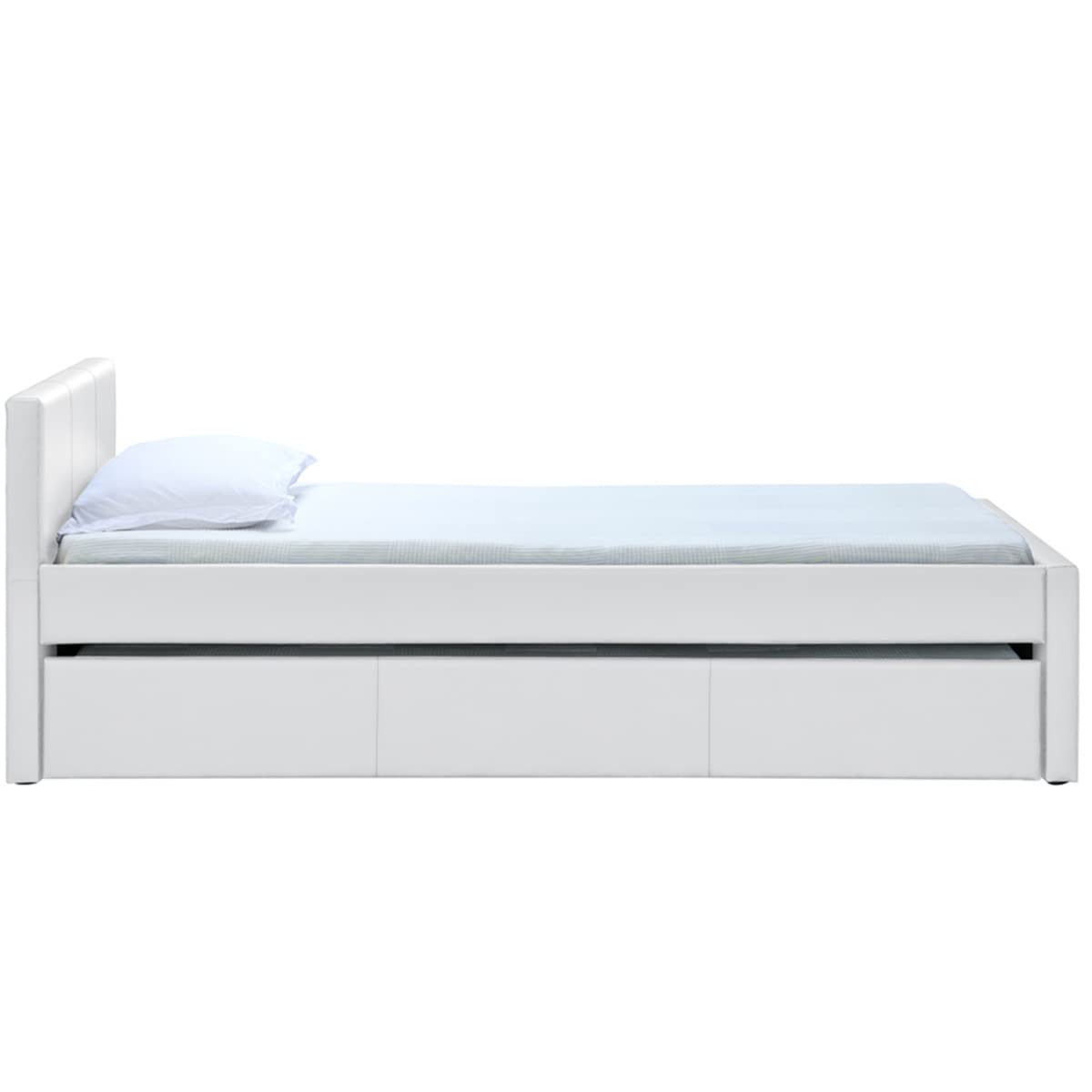 Miliboo Lit gigogne Blanc Mat 90x190 cm Macco