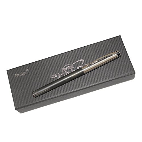 Gullor Elegant Medium Nib Smooth Fountain Pen with a Gift Box - Grey - Image 2