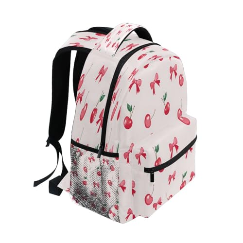 Cherry Bow Pattern Kids Backpack for Boys Girls Backpacks Student Backpack Big For Elementary School Shoulder Bag Bookbag2
