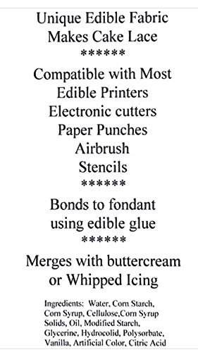 Edible Fabric Icing Sheets - 5 Pack (White) - Thumbnail 5