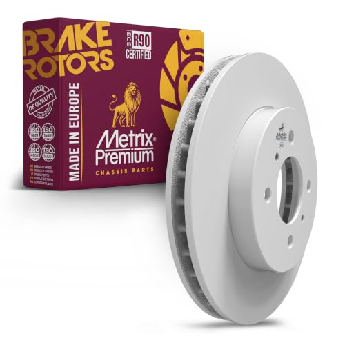 Metrix Premium Chassis Parts - 256.3mm Front Coated Vented Disc Brake Rotor