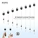 Booms Fishing RG4 2-Pack Fly Fishing Retractor, Locking Retractable Gear Tether, Heavy Duty Retractable Keychain with 27.5” Steel Retractable Cord, 7.7oz Gray