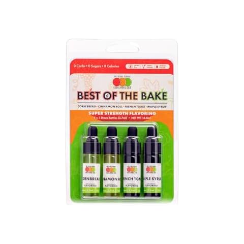 Best of the Bake Flavor Extracts - Pack of 4 Highly Concentrated Flavorings - Keto Friendly Flavored Extracts Cover