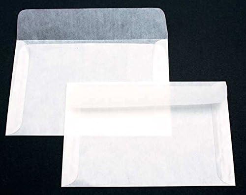 Premium Glassine #8 Envelopes by JBM Glassine; Measures 6-5/8" x 4-1/2" - Pack of 100