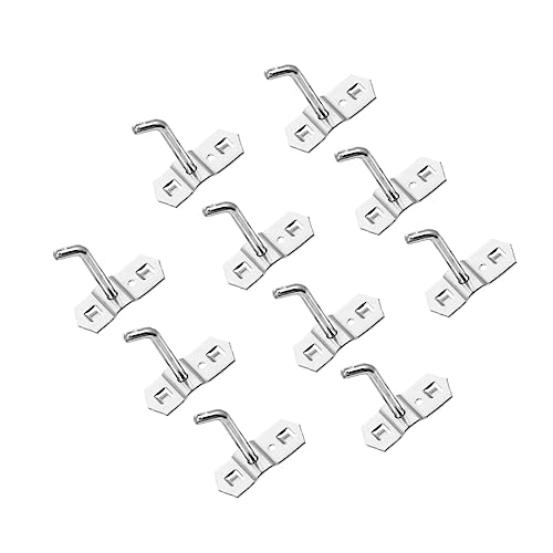SOLUSTRE 10pcs Pegboard Hooks Iron Storage Hooks for Garage Wall Display Useful Hangers for Hanging Tools