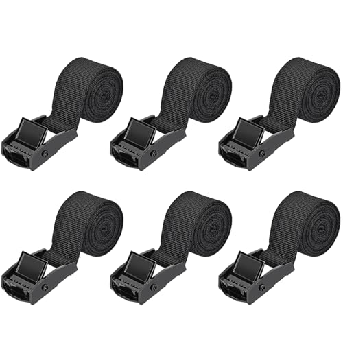 Image of Kshineni 6 Pcs Ratchet Tie Down Straps, 0.5 m x 25 mm Lashing Buckle Strap