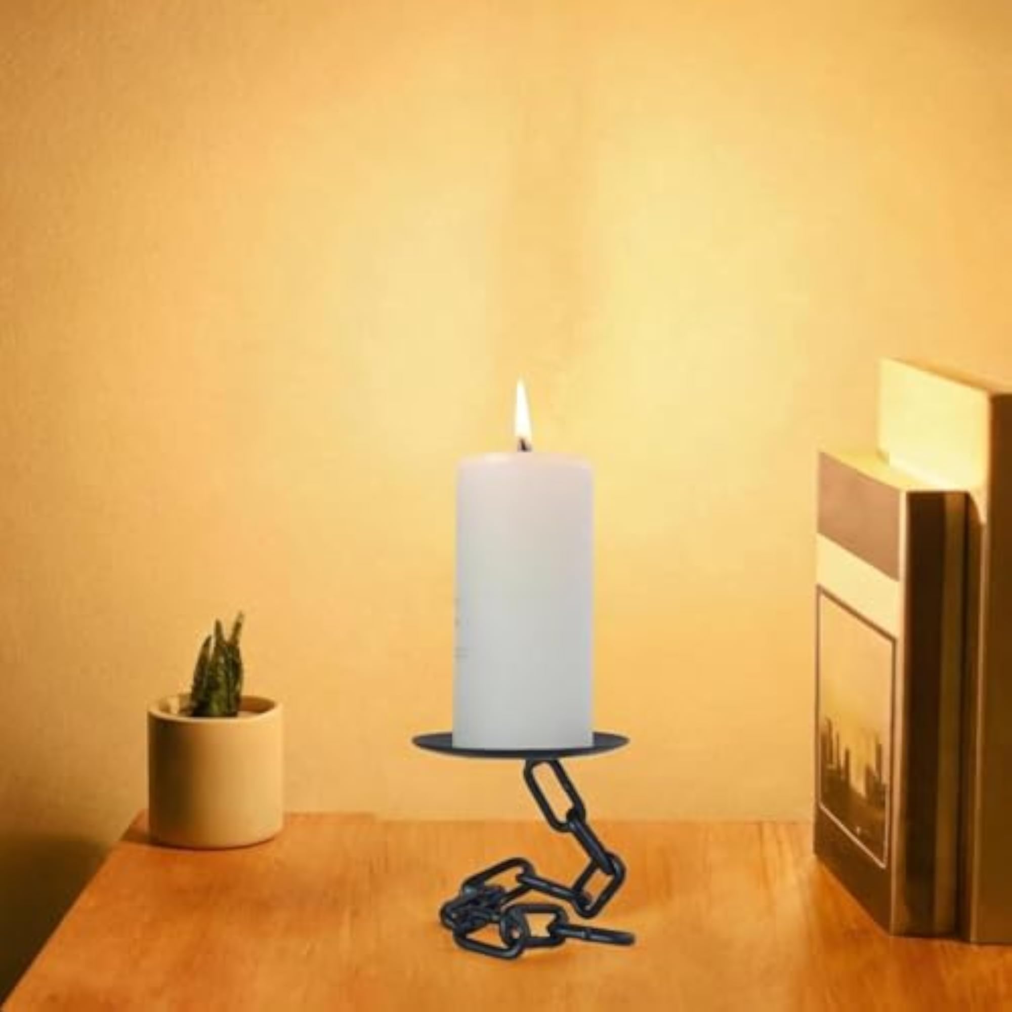 Retro Style Candle Stick Tea Light Holder, Medium