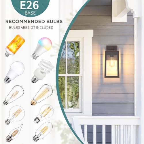 Image of MAXvolador Outdoor Wall Light Fixture, Exterior Waterproof Wall Lantern