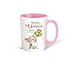 Trötsch Tasse Glück Uroma weiß rosa: Kaffeetasse Teetasse Geschenkidee Geschenk (Keramiktasse / Glücksmaus)