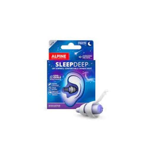 Alpine Sleep Deep Bouchons d'Oreilles Nuit Atténuation Très Forte Forme
